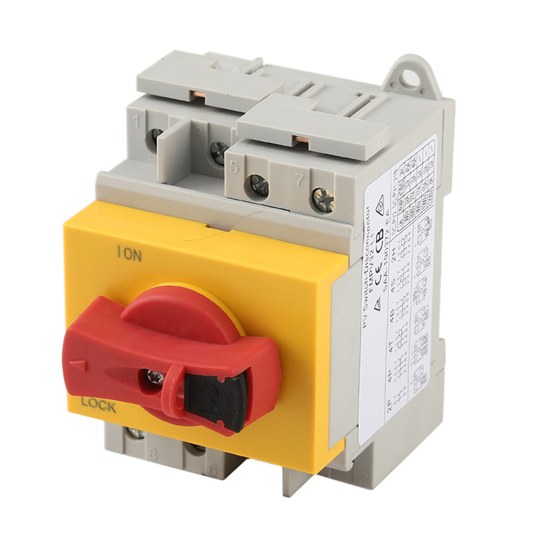 Din Rail Mounted DC Isolators Solar Pv සඳහා විසන්ධි කිරීමේ ස්විචය